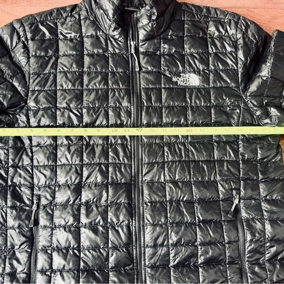 The North Face Men's Thermoball Quilted Insulated Jacket Black 🛫 Full Zip Sz L - Picture 10 of 17
